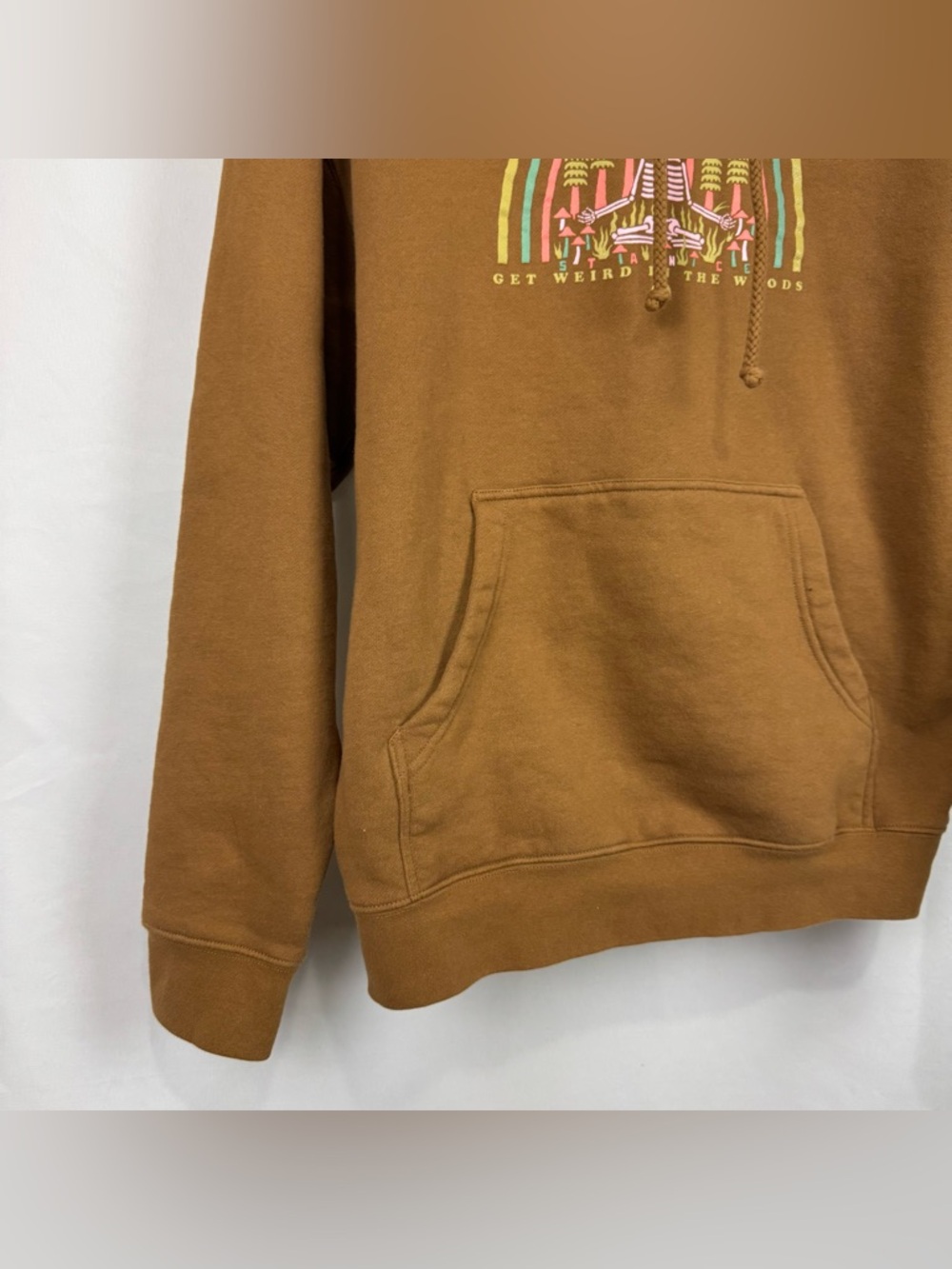 Stance Unisex Sz M Heavyweight Weird Woods Cotton Blend Graphic Hoodie In Saddle - Picture 3 of 8
